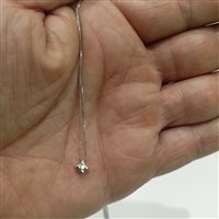 Collana Vidali Gioielli Donna in Oro bianco Diamante COOR-14-34 - COOR-14-34